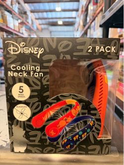 Disney 2 Pack Cooling Neck Fan Brand New In Box