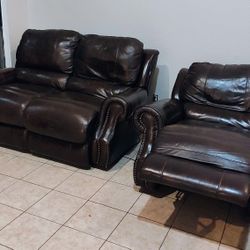 Leather Couch $250