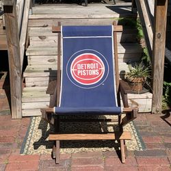 Detroit Pistons Fold up Rocking  Chair