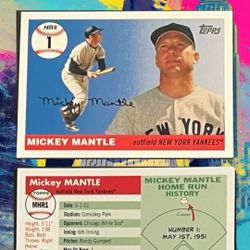 Mickey Mantle 2006 Topps Home Run History Auto Signature RP – Yankees