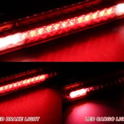For 88-2000 Chevy GMC CK C10 Red Lens LED 3RD Brake Light with Cargo Lamp -(4-TBL-GM001-1-4