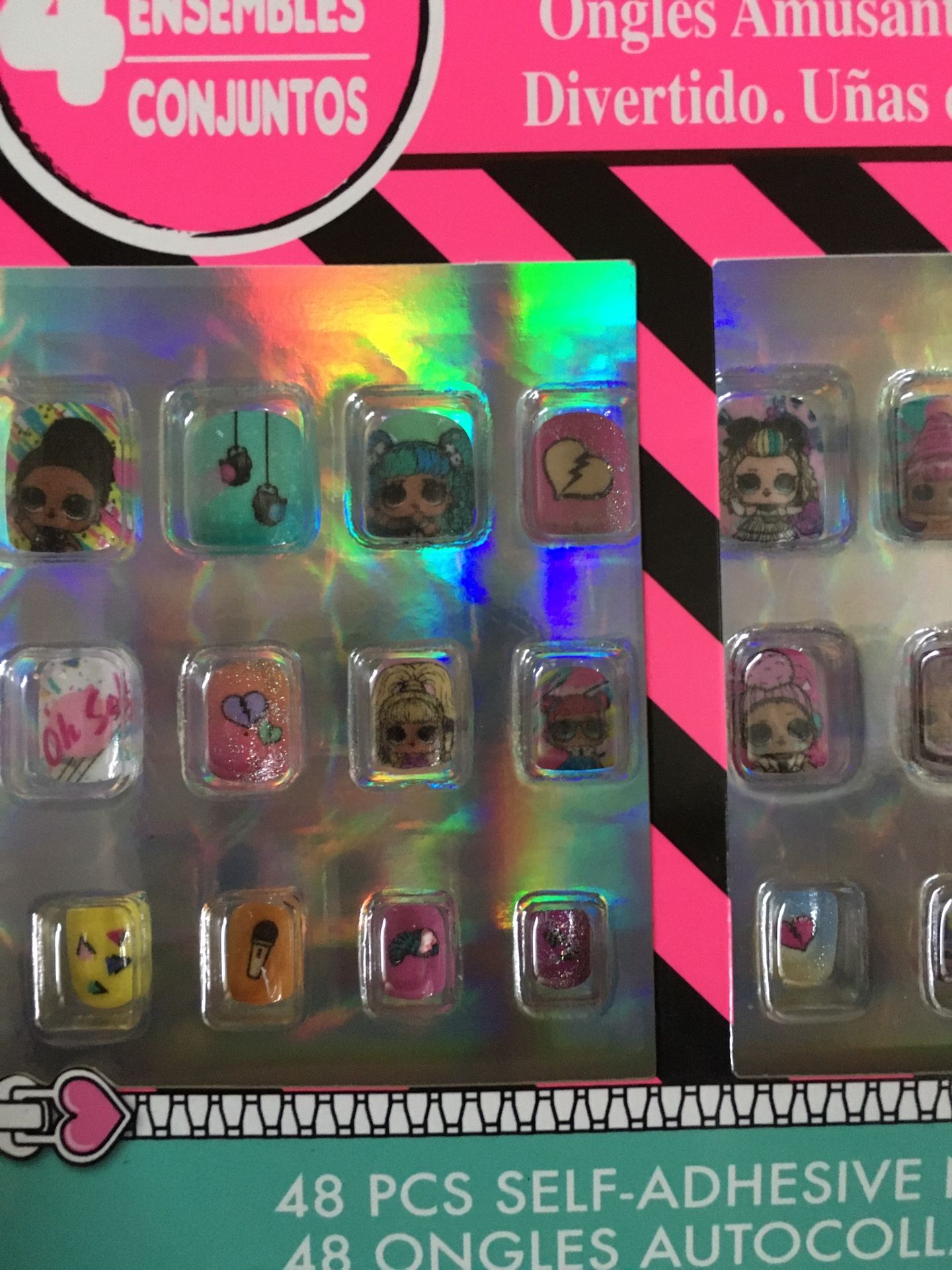 LOL Surprise Girls Self Adhesive Press On Nails 4 Sets