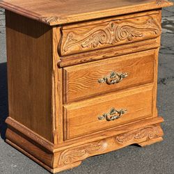 Vintage Oakwood Interior- Nightstand 