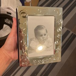 Brand New 4”x6” Silver plated Baby Photo Album