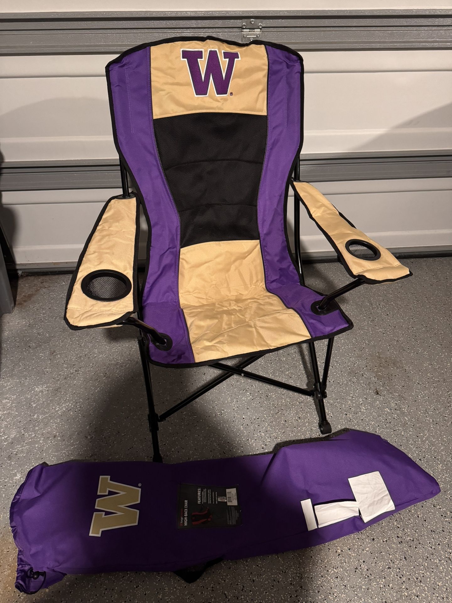 Logo Brands Washington Huskies Elite Chair