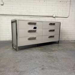 Delivery Is Available Open Box Never used Bernhardt Stratum Dresser In Mist Wood Grain With 6 Soft-Close Drawers $1490 OBO! 