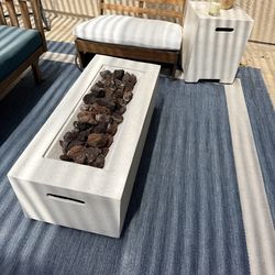 Outdoor fire table
