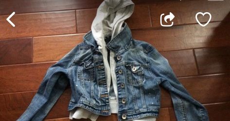 Justice jean jacket size 12 never worn