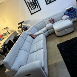 6-Piece Dual-Power Reclining Media Sleeper Sectional with Chaise