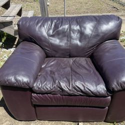 Extremely comfortable leather couch