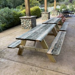 Wood Picnic Tables  