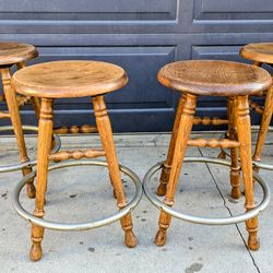 oak counter high stools