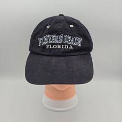 Ft. Myers Beach Florida Embroidered Navy Blue Adjustable BasebalHat. 4