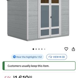 BRAND NEW NEVER USED SHED (minor damage)