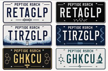 Peptide License Plates