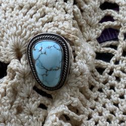 Men’s Turquoise & Sterling Silver Ring P. Sanchez, San Felipe Pueblo - $100 (Sarasota)