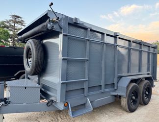 Brand New 14ft Long HEAVY DUTY SCISSOR LIFT Hydraulic Dump Trailer FULLY LOADED 💪🏻 delivered to your door 🚚