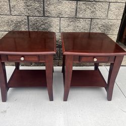 Art Van matching single drawer end tables