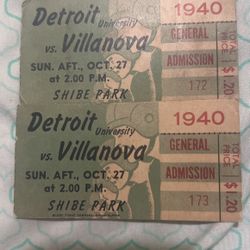 Original football ticket