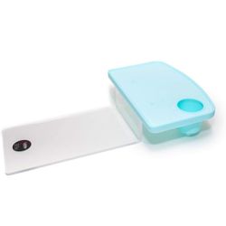 Liddle Bed Shelf Z Bracket with Mint Silicone Top - Modern Innovations Bedside Shelf for Bed - Floating Shelf with Non-Slip Surface for Nightstand Ess