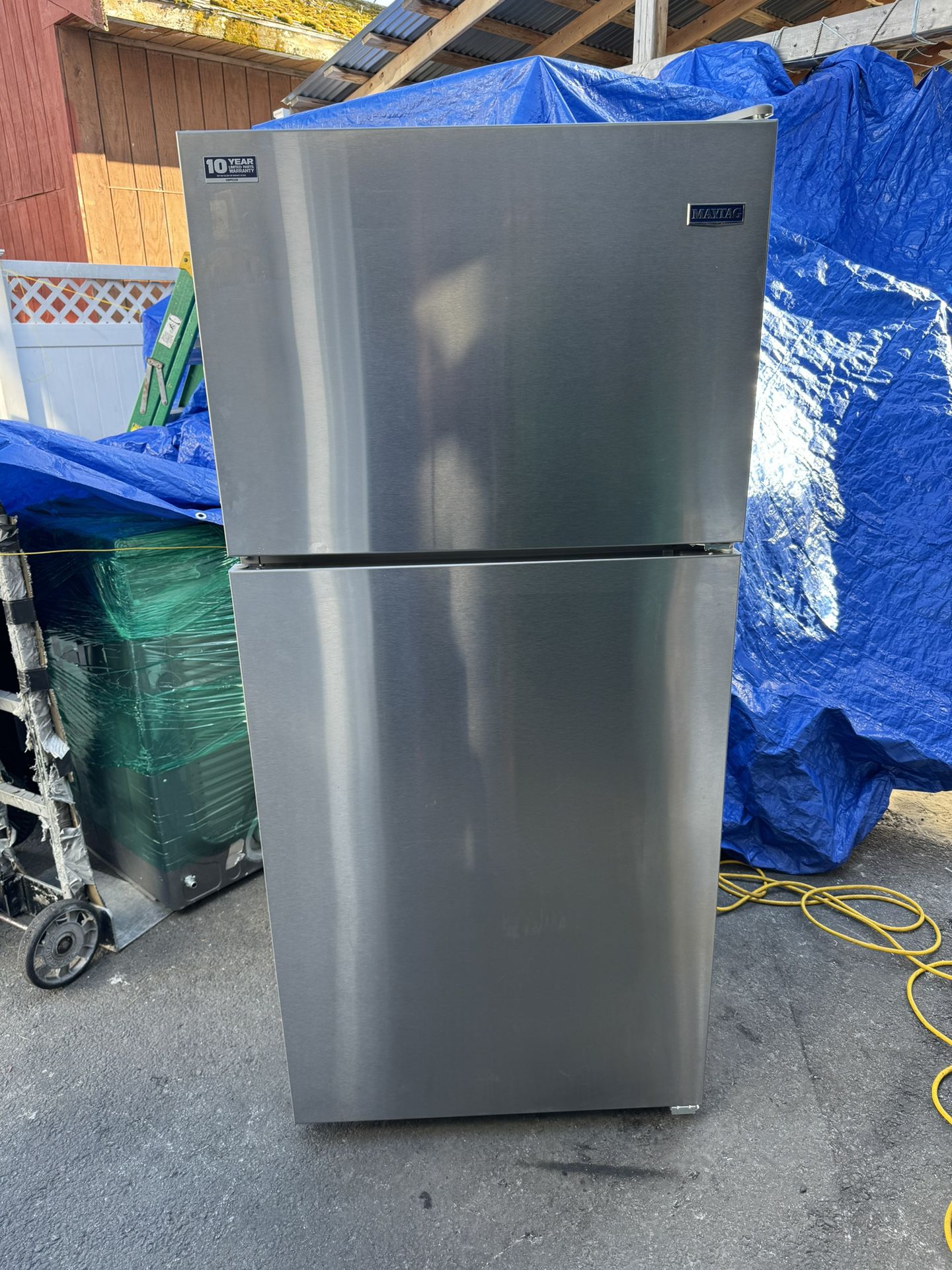 Maytag Refrigerator 30 X 66 Almost New One Receipt For 90 Days Warranty 