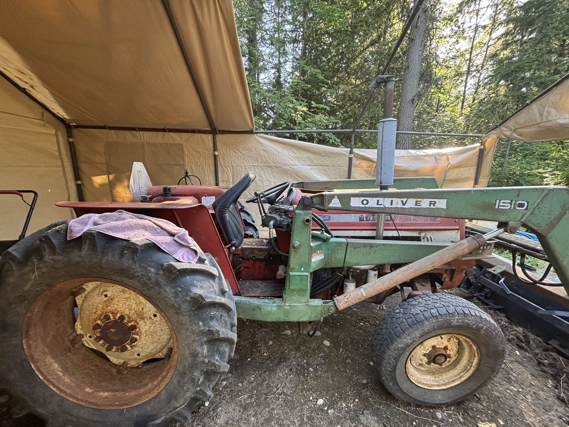International 454 Tractor With Oliver Loader