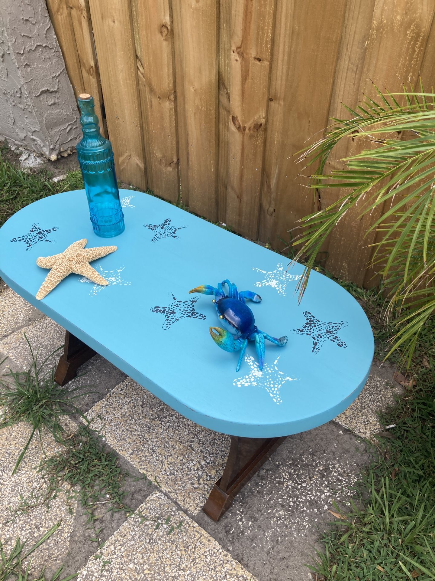 Coastal Coffee Table Small Space Perfect