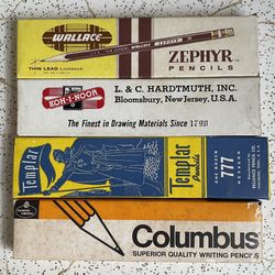 Vintage Pencils In Original Boxes