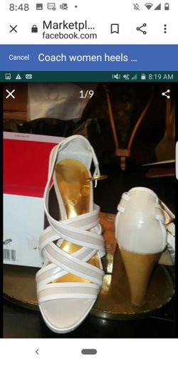 Coach high heels sz 6.5