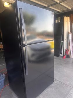 Black fridge