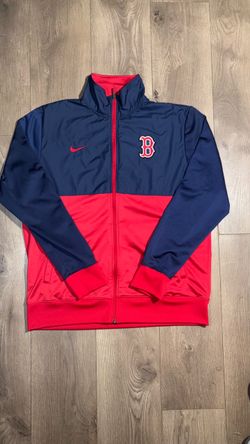 Nike baseball zip up navy blue and red size large perfect condition