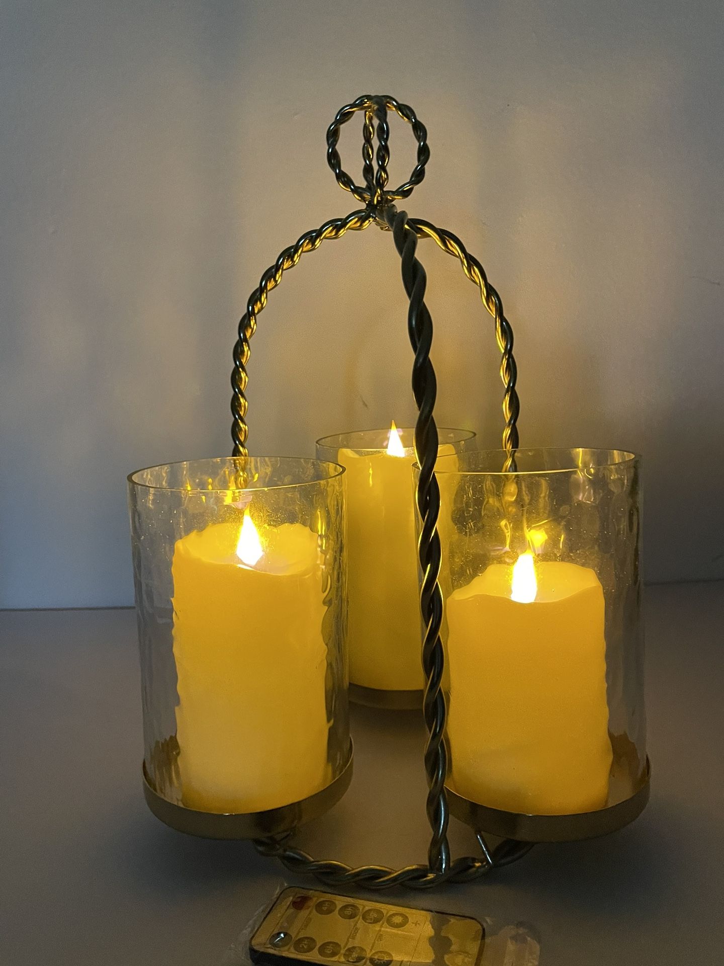 Discover the exquisite Center Peace Decor Led Pillar Candle Holder.