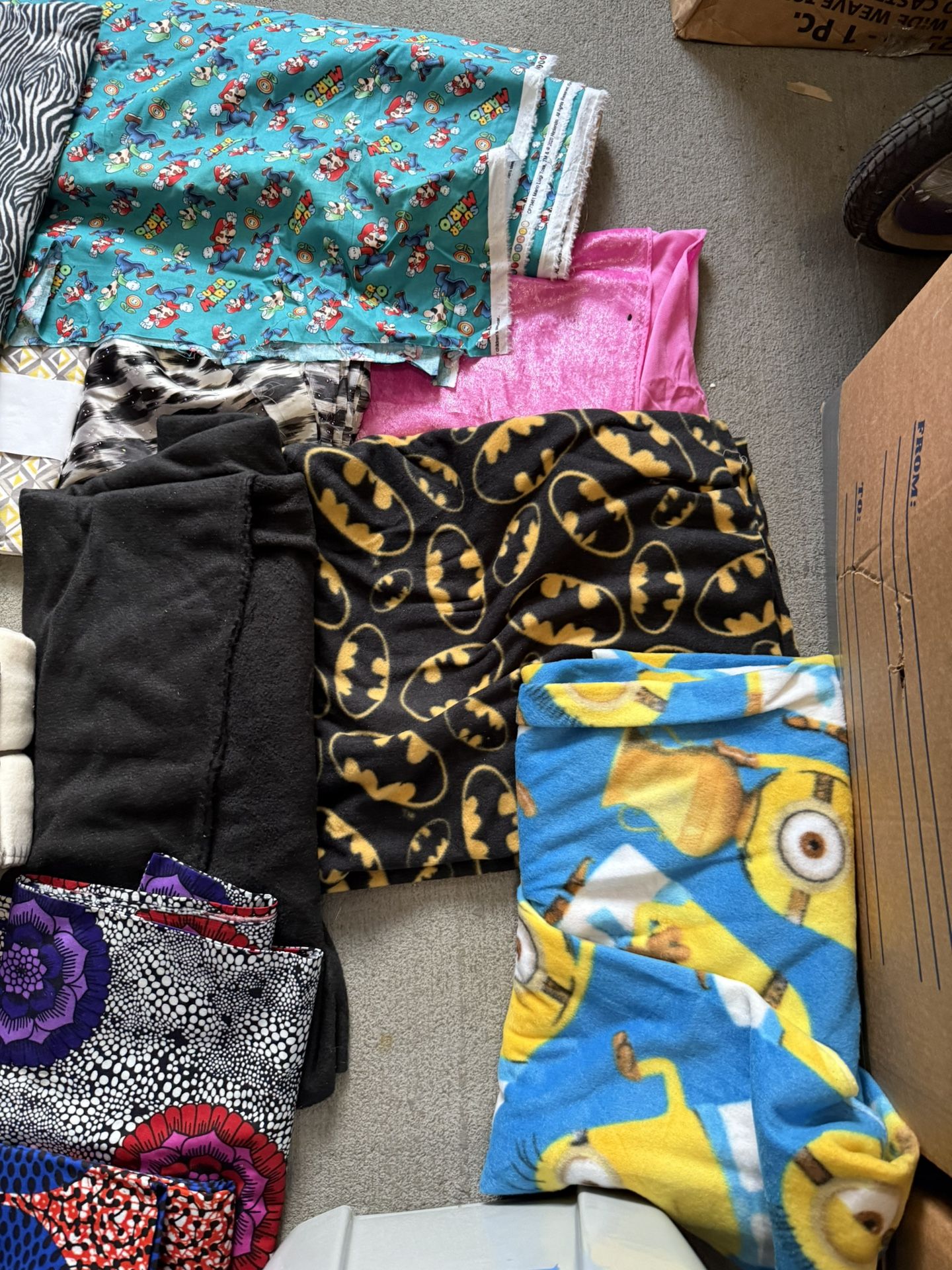 Take all 1 full tub Fabrics  Location-South Loyola Kenner 70065