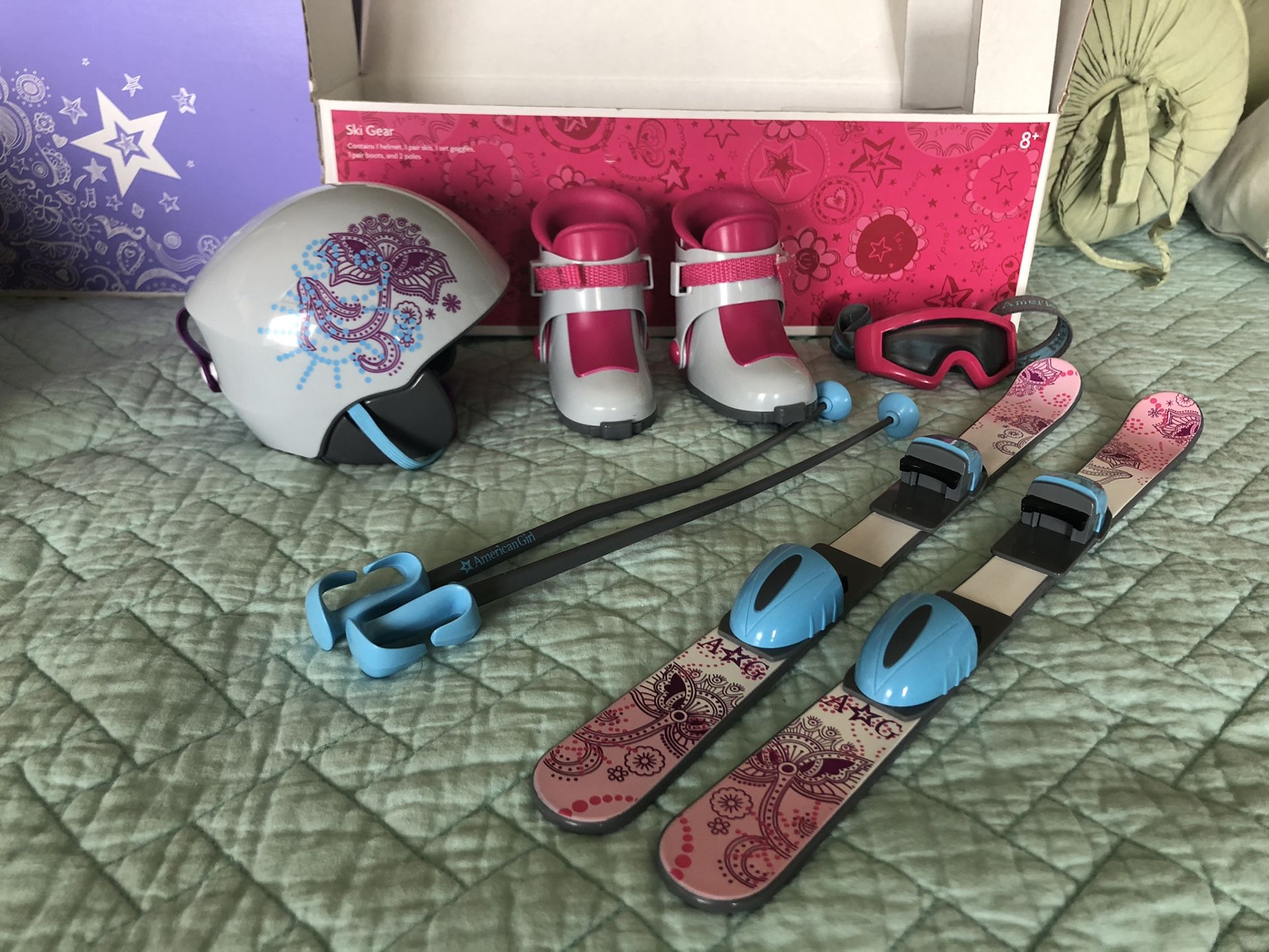 American Girl Doll Ski Gear