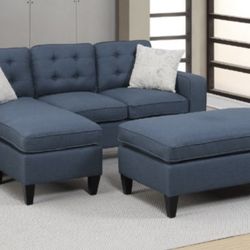 Sectional Sofa + Ottoman