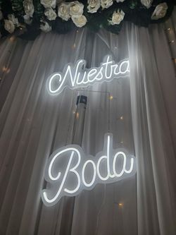 Nuestra Boda LED Neon Sign