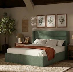 Queen Storage Bed Frame & 14" Queen Mattress