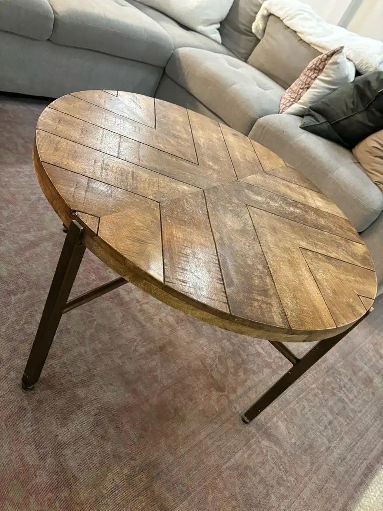 Round Wooden Coffee Table
