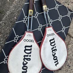 2- Tennis Racket Wilson  Vintage