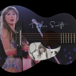 Taylor Swift Hand-Signed Display Acoustic Guitar – JSA Authenticated