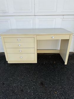 Vintage Desk with Drawers