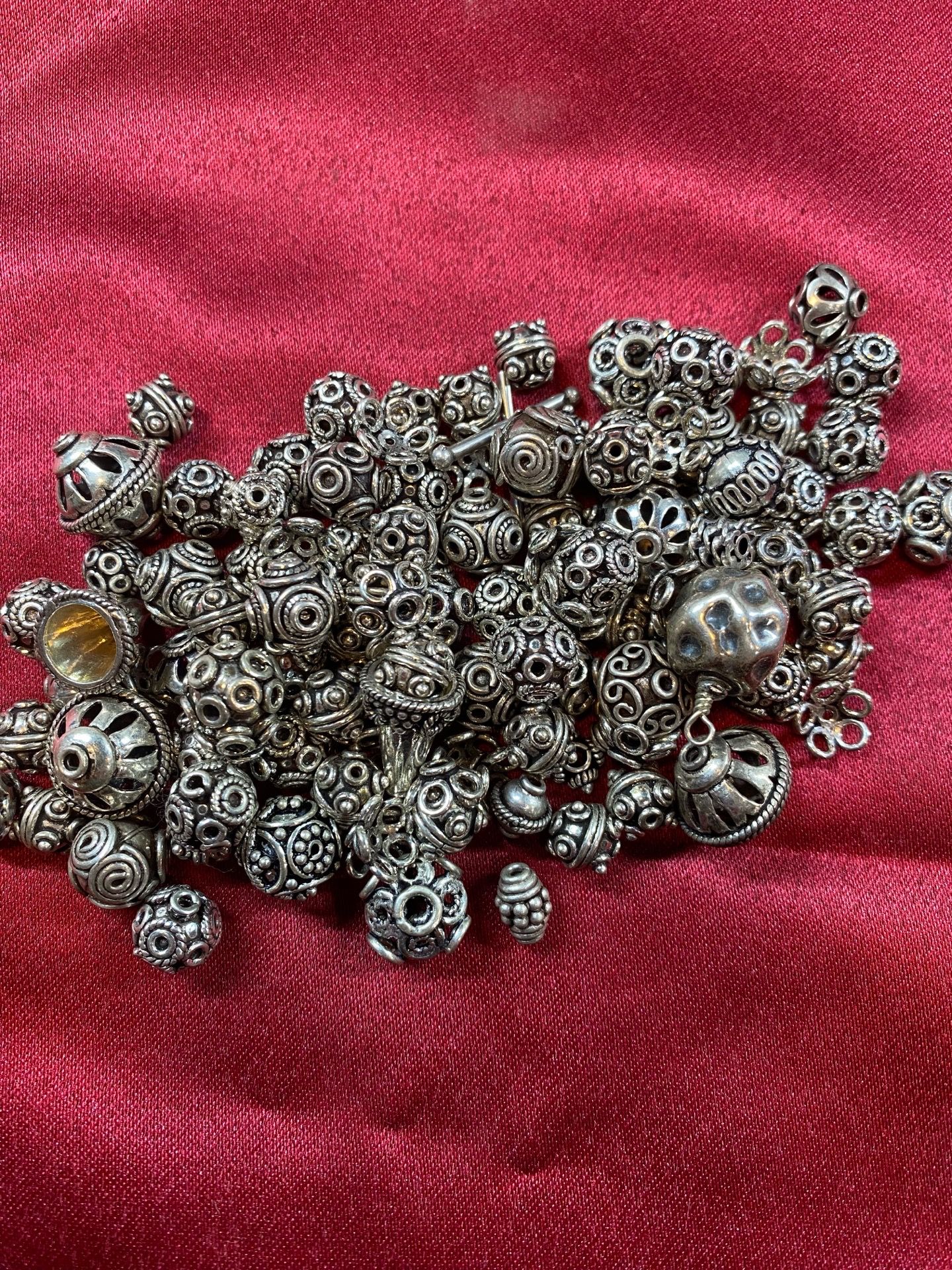 200 Grams New Sterling Silver .925 Beads – All Tested Authentic