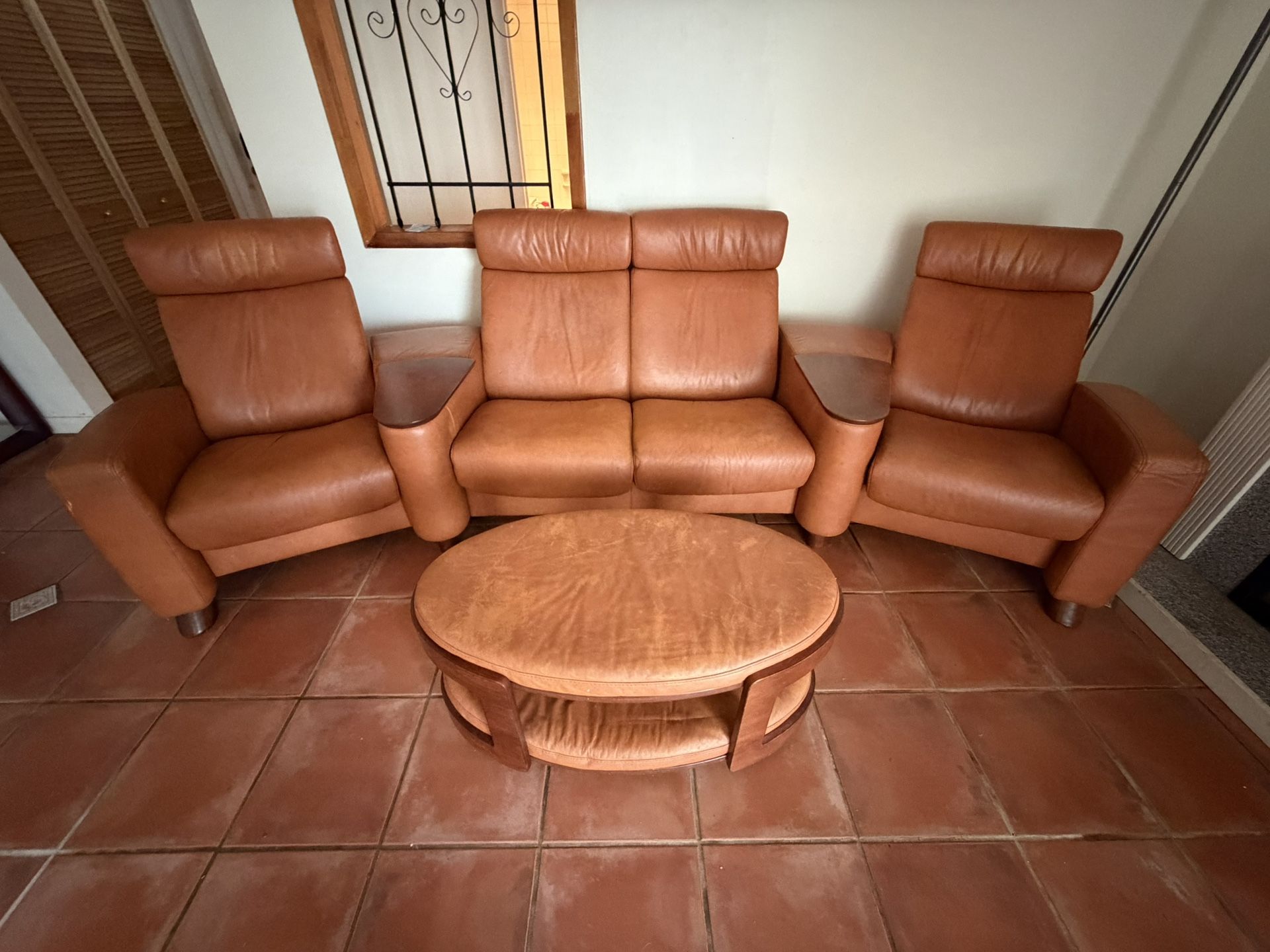 Genuine Leather Couch $125