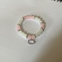 Hello Kitty White And Pink Bracelet 