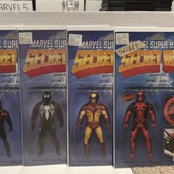 MARVEL ACTION FIGURE VARIANT COVERS  Comic Lot of 4 VF-NM Secret Wars