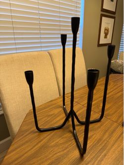 Wrought iron candelabra
