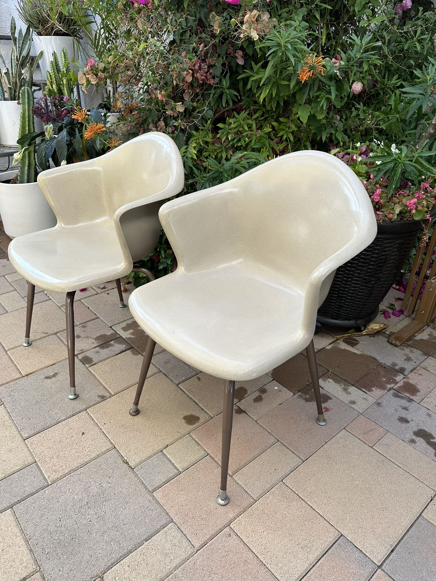 Eames style Vintage Fiberglass Chairs