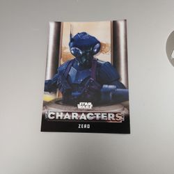 Star Wars Chatacter ZERO Card 