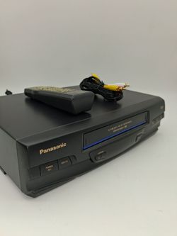 Panasonic,PV-V4520, VCR with remote and cable.  Works fine!