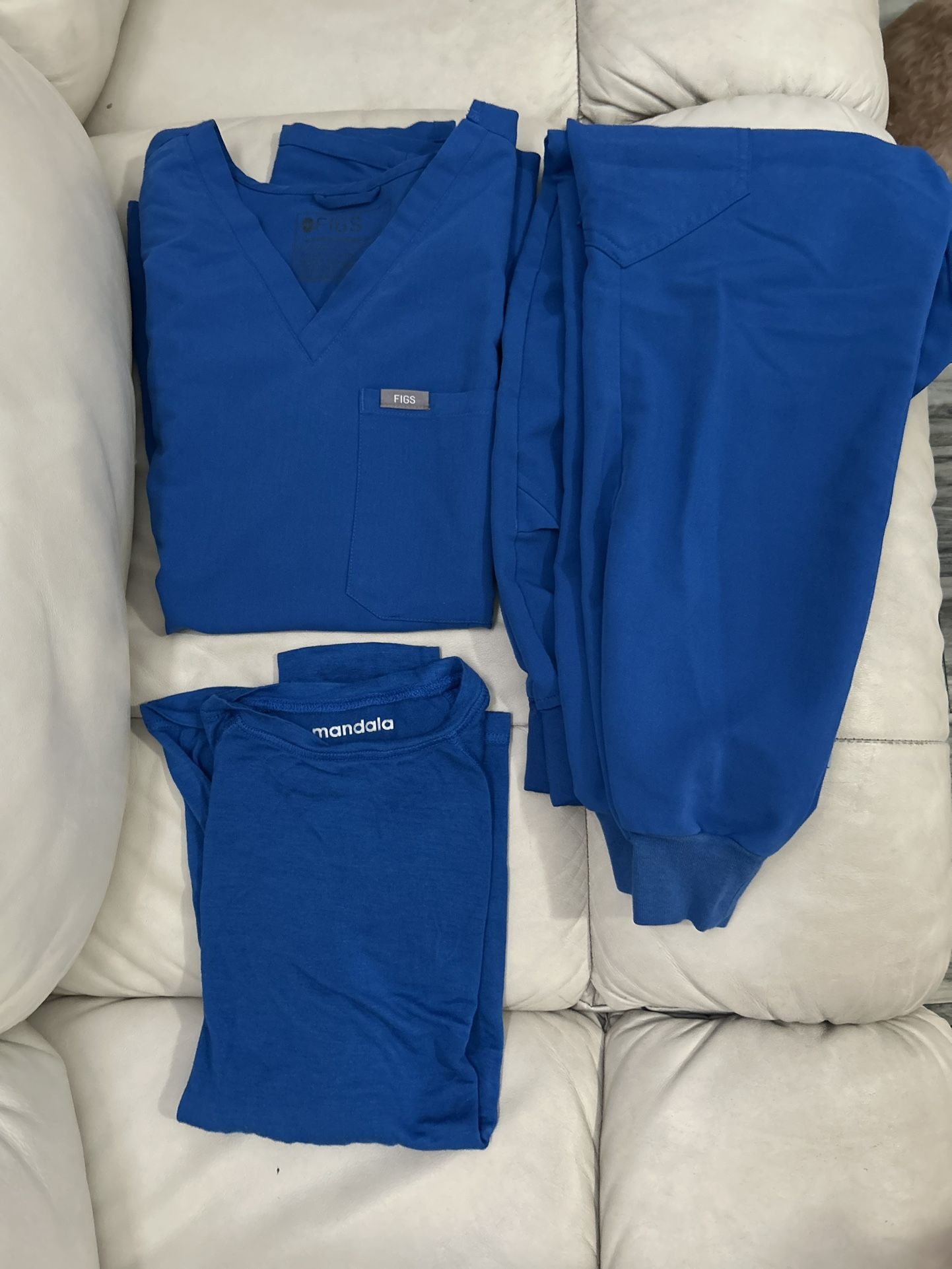 Figs Royal Blue Scrubs Size XS Women's